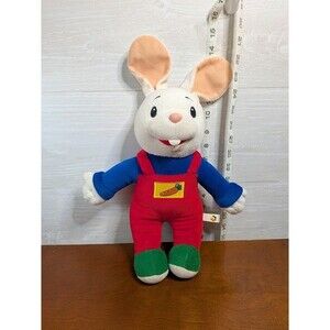 BabyFirst TV HARRY THE BUNNY Plush Stuffed Animal Toy 15" Carrot Overalls RARE